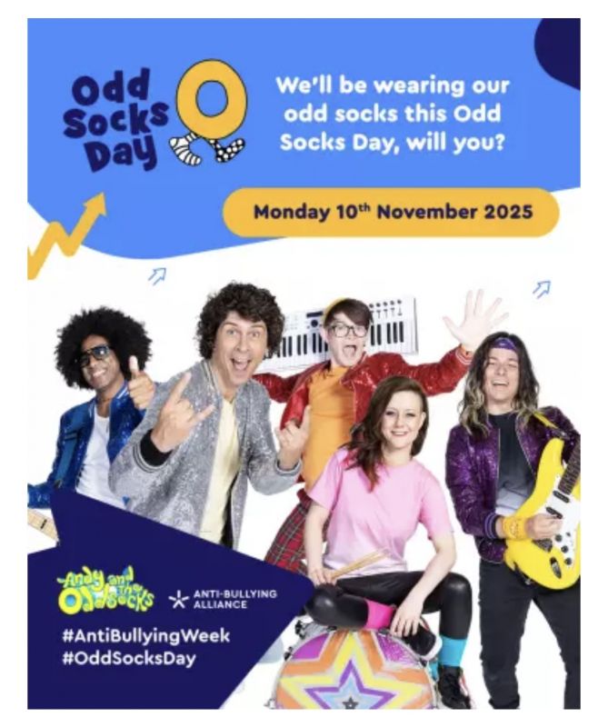 Odd Socks Day Monday 10th November